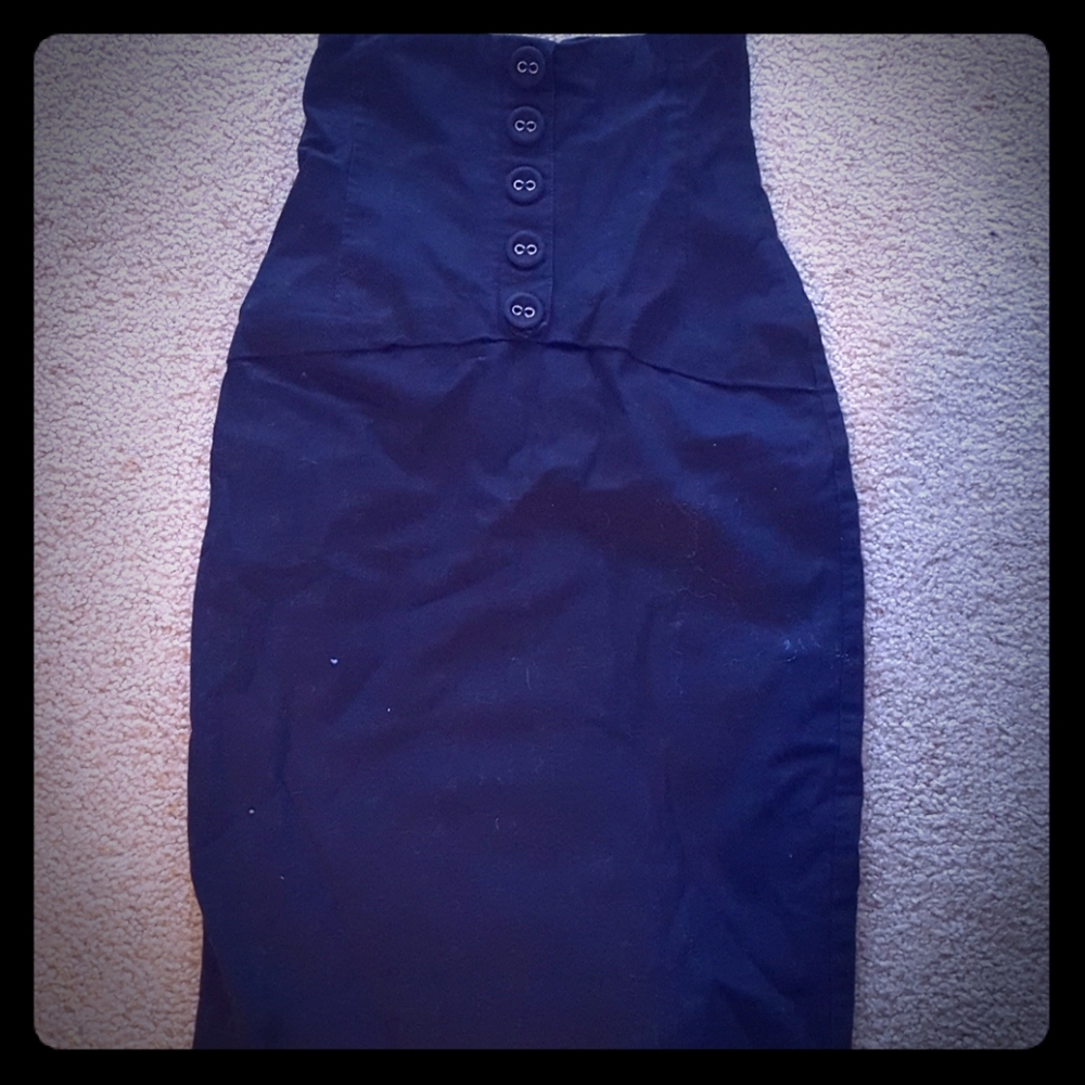Retro High-Waist Skirt - sz 4 / 34 H&M Divided